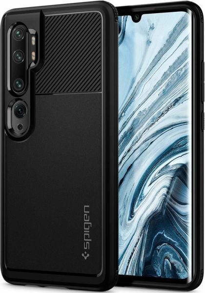 Spigen Note 10 / Note 10 Pro ile Uyumlu Kılıf Rugged Armor Matte Black