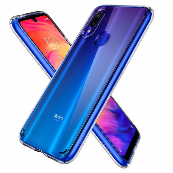 Spigen Redmi Note 7 Pro ile Uyumlu Kılıf Ultra Hybrid Crystal Clear