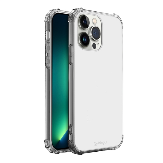 Blogy iPhone 13 Pro Max ile Uyumlu Crystal Fit Kılıf Crystal Clear