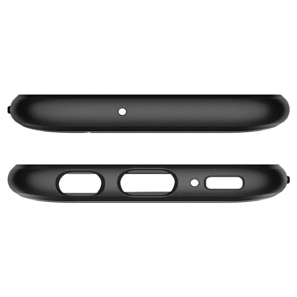 Spigen Galaxy A40 ile Uyumlu Kılıf Rugged Armor Black