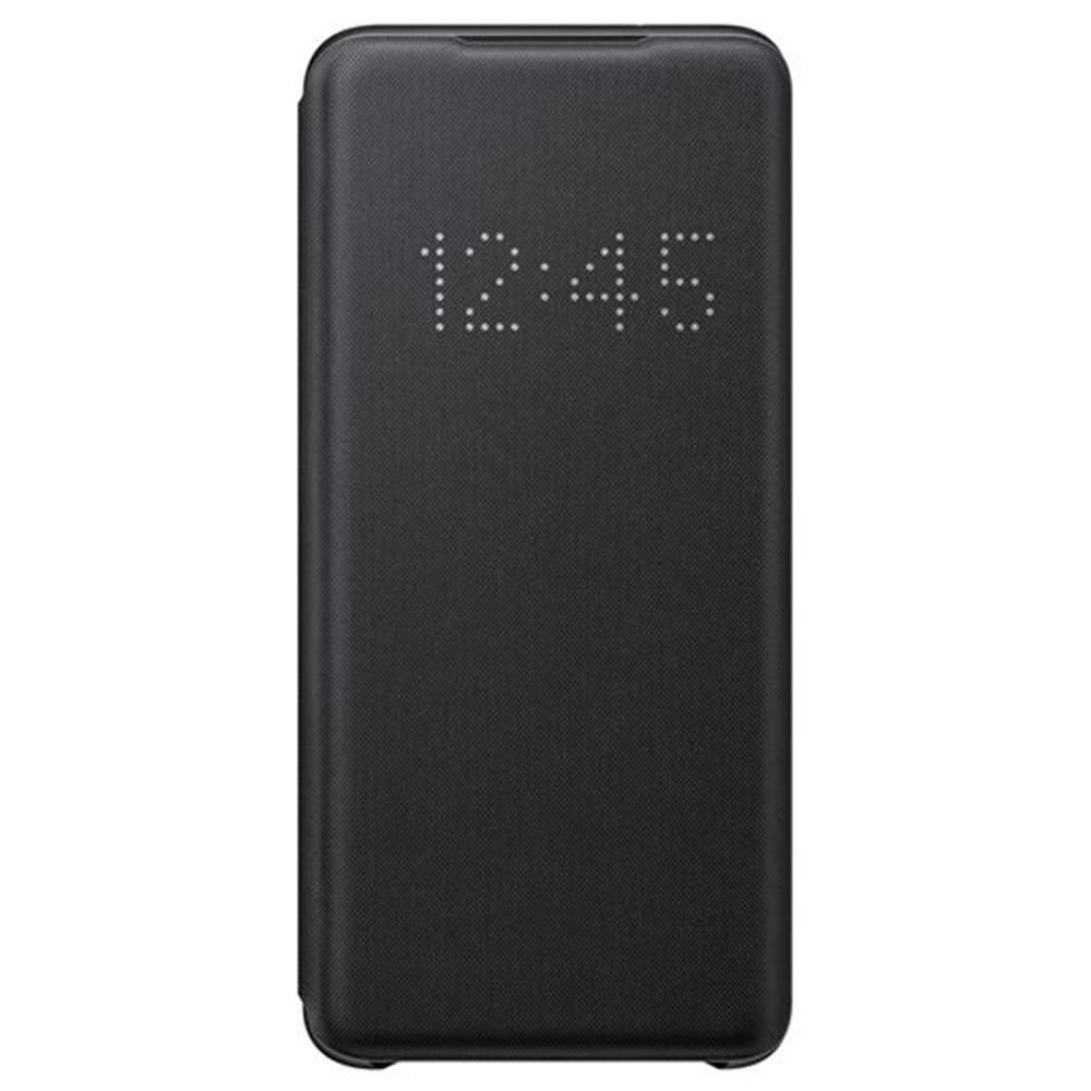 Galaxy S20 ile Uyumlu LED View Kılıf Siyah EF-NG980PBEGTR