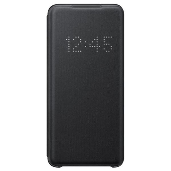 Galaxy S20 ile Uyumlu LED View Kılıf Siyah EF-NG980PBEGTR