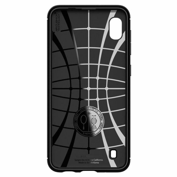 Spigen Galaxy A10 ile Uyumlu Kılıf Rugged Armor Black