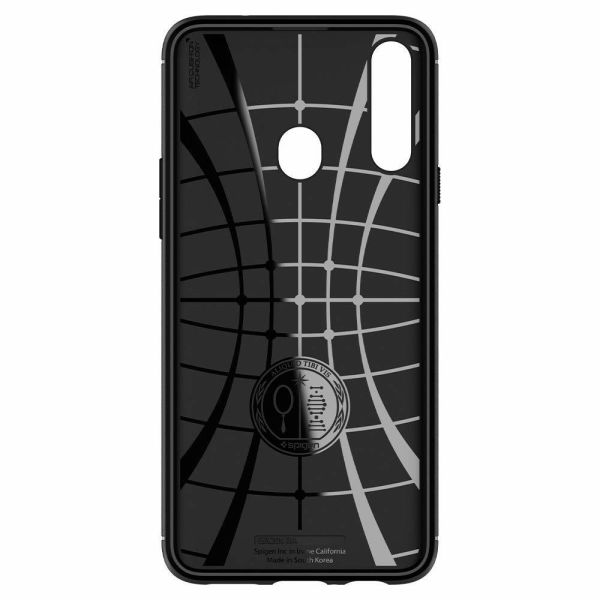Spigen Galaxy A20s ile Uyumlu Kılıf Rugged Armor Matte Black