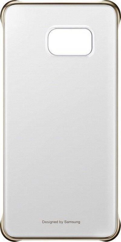 Galaxy S6 Edge Plus ile Uyumlu Clear Back Cover Gold EF-QG928CFEGWW Out