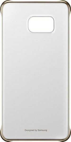 Galaxy S6 Edge Plus ile Uyumlu Clear Back Cover Gold EF-QG928CFEGWW Out