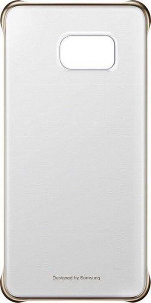 Galaxy S6 Edge Plus ile Uyumlu Clear Back Cover Gold EF-QG928CFEGWW Out