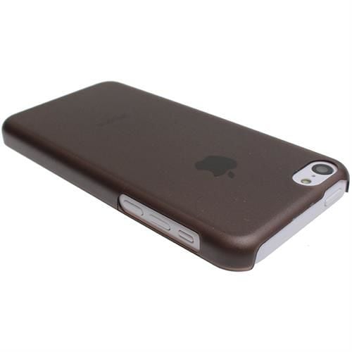 iPhone 5C ile Uyumlu 0,3mm Ultra Slim Sert Kauçuk Kılıf Gri