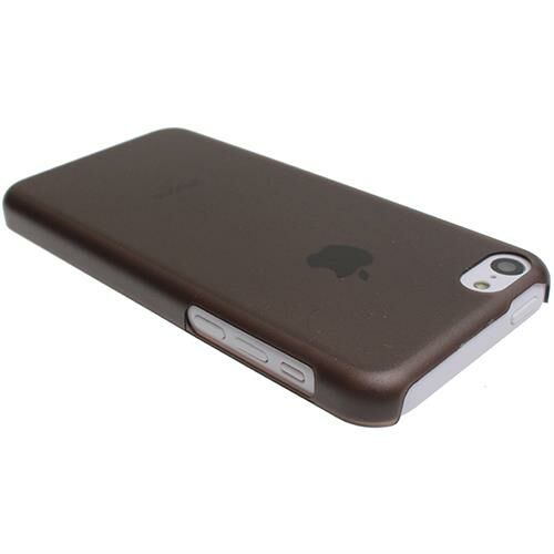 iPhone 5C ile Uyumlu 0,3mm Ultra Slim Sert Kauçuk Kılıf Gri