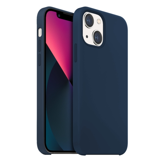 Buff iPhone 13 Mini ile Uyumlu Rubber Fit Kılıf Navy Blue
