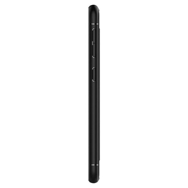 Spigen Galaxy A20e ile Uyumlu Kılıf Rugged Armor Matte Black