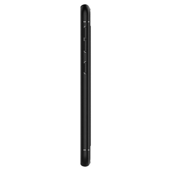 Spigen Galaxy A20e ile Uyumlu Kılıf Rugged Armor Matte Black