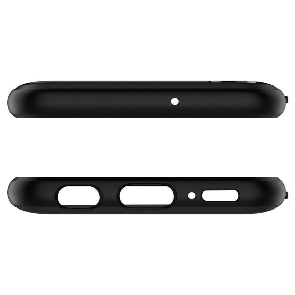 Spigen Galaxy A20e ile Uyumlu Kılıf Rugged Armor Matte Black