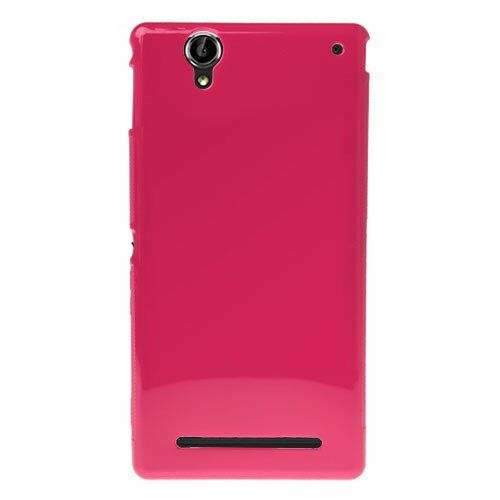 Xperia T2 Ultra ile Uyumlu Silikon Kılıf Pembe