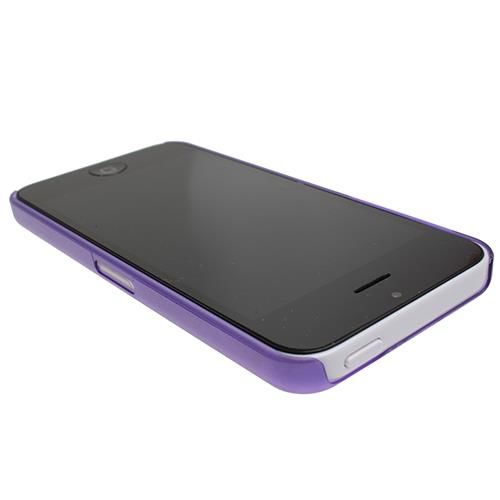 iPhone 5C ile Uyumlu 0,3mm Ultra Slim Sert Kauçuk Kılıf Mor