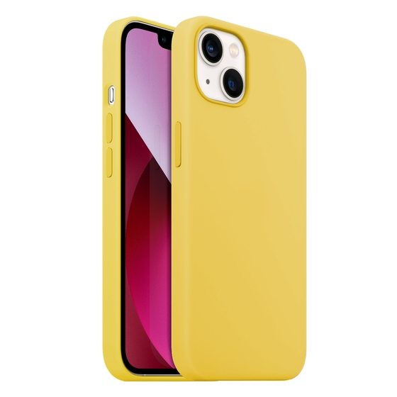 Buff iPhone 13 ile Uyumlu Rubber S Kılıf Yellow