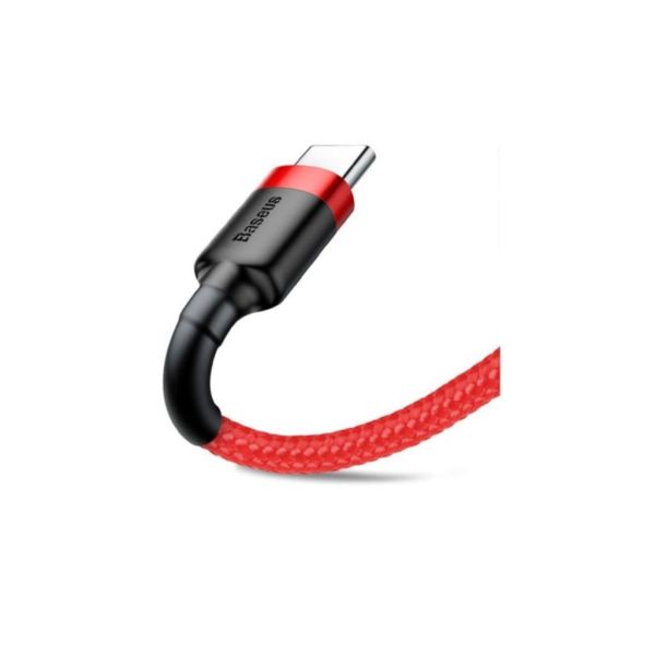 Baseus Cafule Type-C 3A Kablo 0.5m CATKLF-A09 Kırmızı