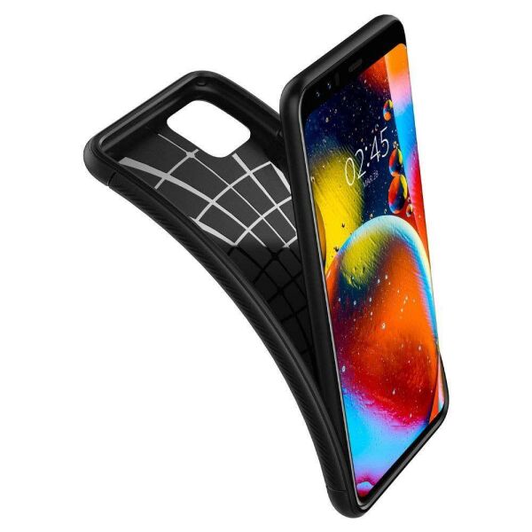 Spigen Pixel 4 XL ile Uyumlu Kılıf Rugged Armor Matte Black