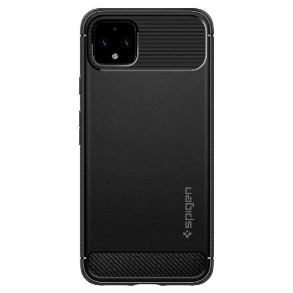 Spigen Pixel 4 XL ile Uyumlu Kılıf Rugged Armor Matte Black