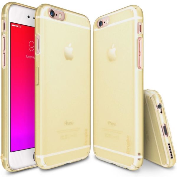 Ringke Slim Frost iPhone 6s/ 6 ile Uyumlu KIlıf Yellow 4 Tarafı Saran Tam Koruma İnce Buzlu Şeffaf
