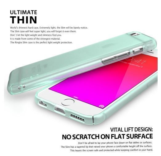 Ringke Slim Frost iPhone 6s/ 6 ile Uyumlu KIlıf Yellow 4 Tarafı Saran Tam Koruma İnce Buzlu Şeffaf