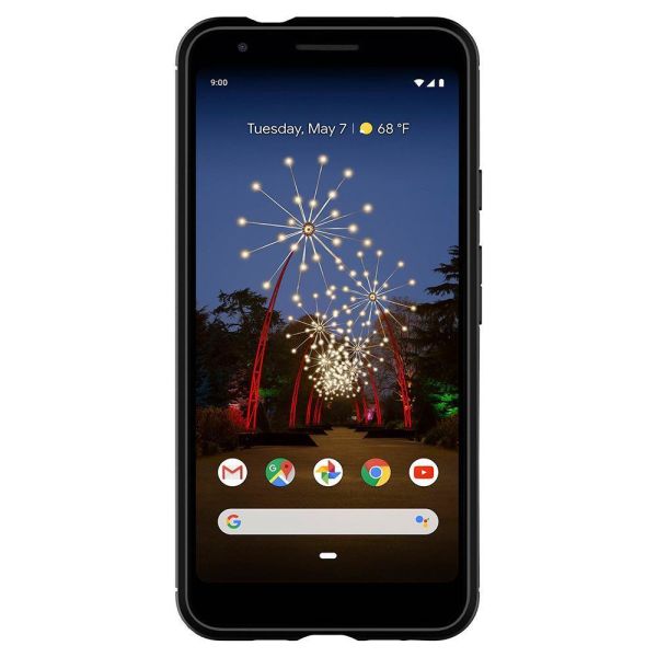 Spigen Pixel 3a XL ile Uyumlu Kılıf Rugged Armor Matte Black