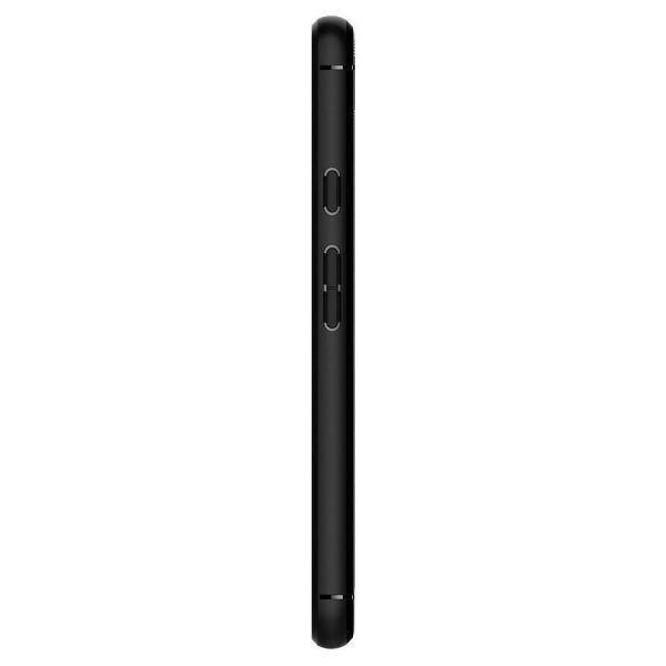 Spigen Pixel 3a XL ile Uyumlu Kılıf Rugged Armor Matte Black