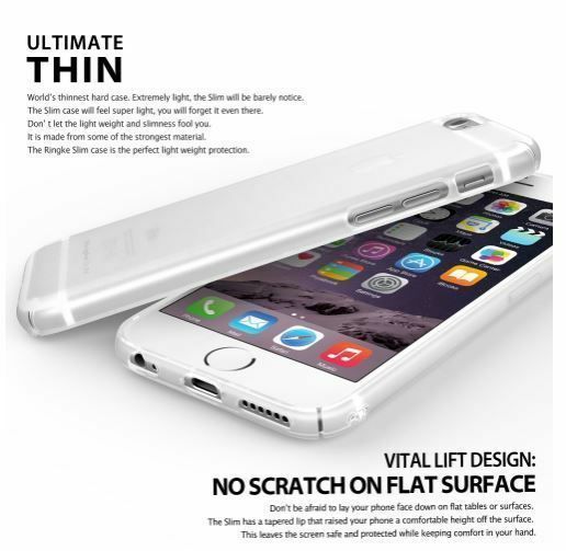 Ringke Slim Frost iPhone 6s Plus/ 6 Plus ile Uyumlu KIlıf White