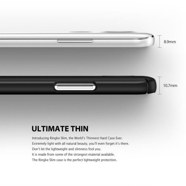 Ringke Slim Frost G5 ile Uyumlu Kılıf Gray4 Tarafı Saran Tam Koruma İnce Buzlu Şeffaf