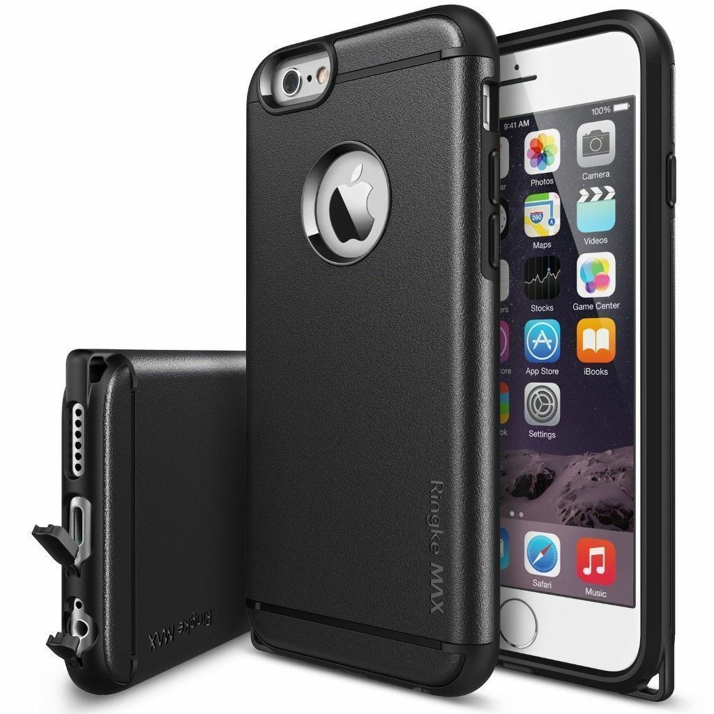 Ringke Max iPhone 6s/ 6 ile Uyumlu  Kılıf Black Tam Koruma Isı Dağılımlı Şok Emici Teknoloji