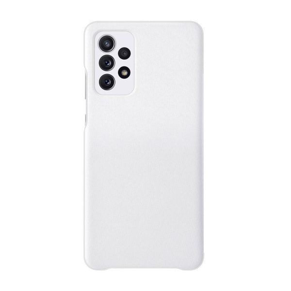Galaxy A52 ile Uyumlu S View Cüzdan Kılıf Beyaz EF-EA525PWEGTR