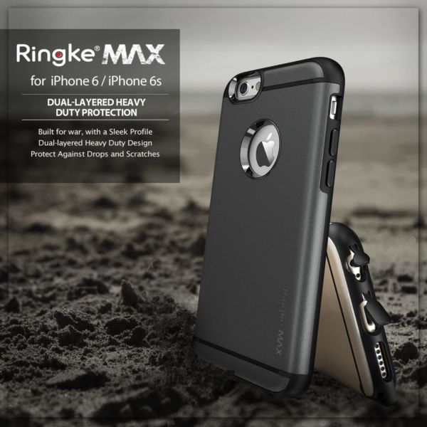 Ringke Max iPhone 6s Plus/ 6 Plus ile Uyumlu KIlıf Black