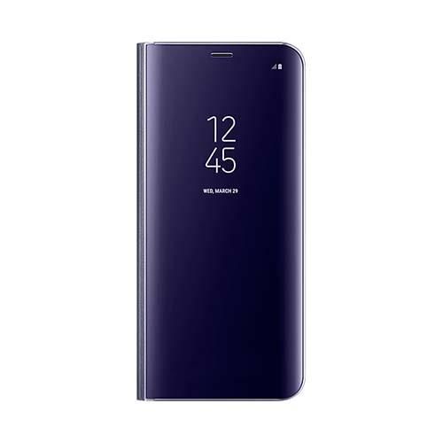 Galaxy S8 Plus ile Uyumlu Clear View Cover Kılıf Mor EF-ZG955CVEGWW