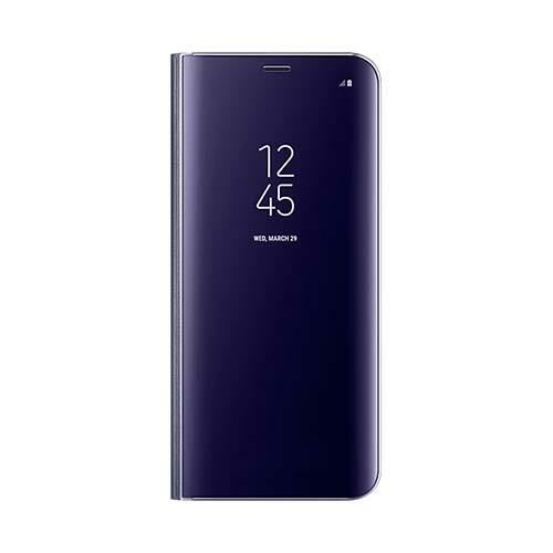 Galaxy S8 Plus ile Uyumlu Clear View Cover Kılıf Mor EF-ZG955CVEGWW