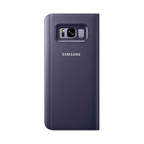 Galaxy S8 Plus ile Uyumlu Clear View Cover Kılıf Mor EF-ZG955CVEGWW
