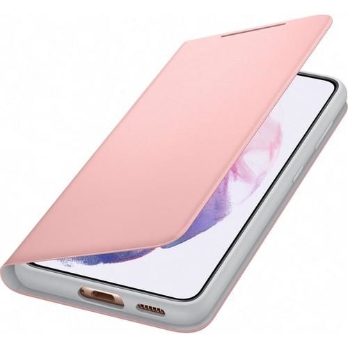 Galaxy S21 / S21 5G ile Uyumlu LED View Kılıf Açık Pembe EF-NG991PPEGTR