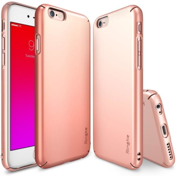 Ringke Slim iPhone 6s Plus/ 6 Plus ile Uyumlu KIlıf Rose Gold