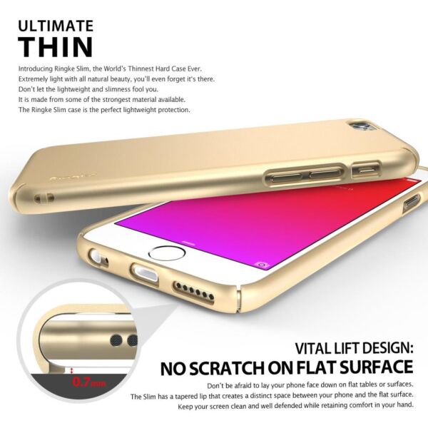Ringke Slim iPhone 6s/ 6 ile Uyumlu KIlıf Rose Gold