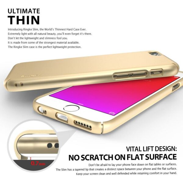 Ringke Slim iPhone 6s/ 6 ile Uyumlu KIlıf Rose Gold