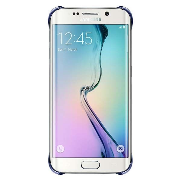 Galaxy S6 Edge ile Uyumlu Clear Cover Siyah EF-QG925BBEGWW (Out)