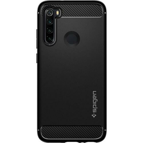 Spigen Redmi Note 8 ile Uyumlu Kılıf Rugged Armor Matte Black