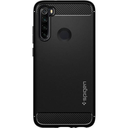 Spigen Redmi Note 8 ile Uyumlu Kılıf Rugged Armor Matte Black