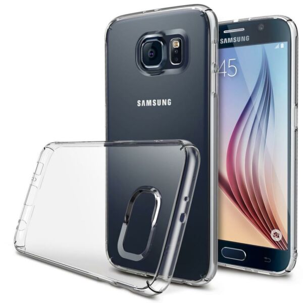 Ringke Slim Galaxy S6 ile Uyumlu Kılıf Crystal View 4 Tarafı Saran İnce Şık Tasarım