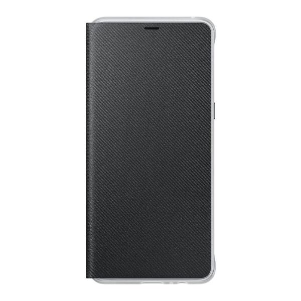 Galaxy A8 Plus (2018) ile Uyumlu Neon Flip Koruyucu Kılıf Siyah EF-FA730PBEGWW