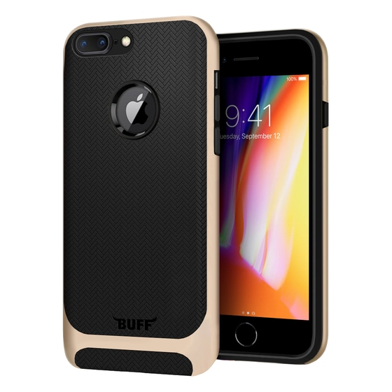 Buff iPhone 8 Plus ile Uyumlu New Armor Kılıf Gold