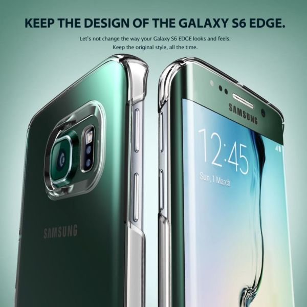 Ringke Slim Galaxy S6 Edge ile Uyumlu Kılıf Royal Gold 4 Tarafı Saran İnce Şık Tasarım