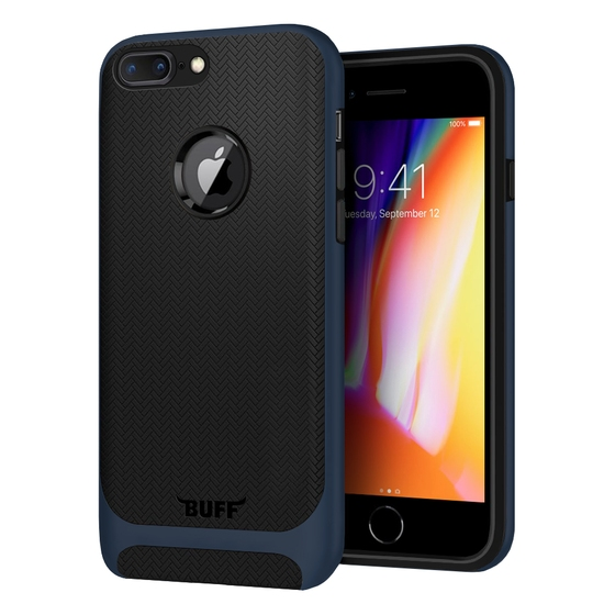 Buff iPhone 8 Plus ile Uyumlu New Armor Kılıf Coral Blue