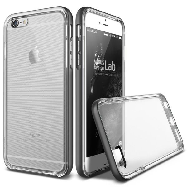 Verus iPhone 6/6S ile Uyumlu Crystal Bumper Series Kılıf Steel Silver