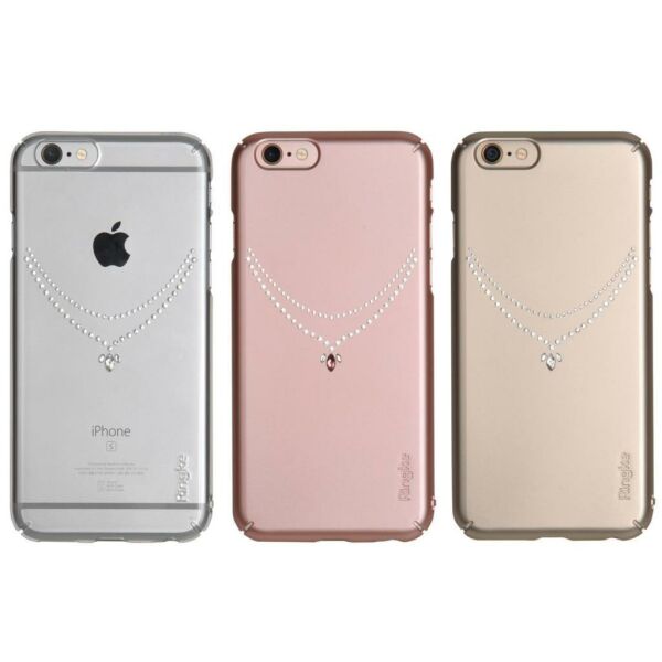 Ringke Noble Slim iPhone 6s Plus/ 6 Plus ile Uyumlu Taşlı Kılıf  Royal Gold