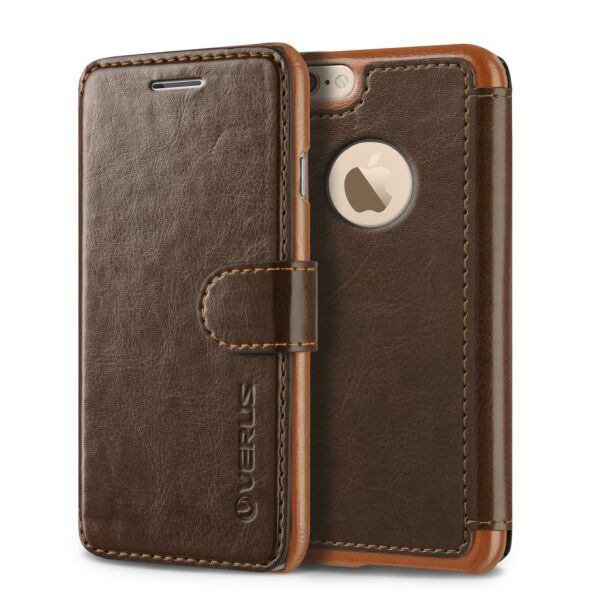 Verus iPhone 6/6S 4.7 ile Uyumlu Wallet Layered Dandy Dark Brown